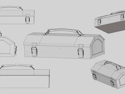 Tools box Game Assets item9 3D model