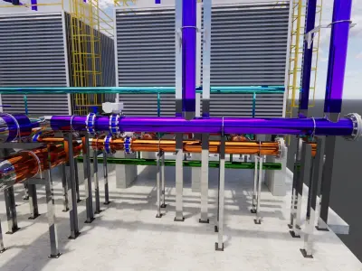 Chiller Plant room 3D model