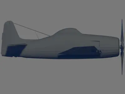 F8F-1B Bearcat 3D model