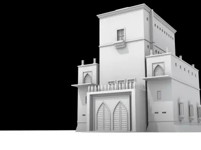 medieval Castle Low-poly 3D model