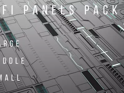 Sci-Fi-Panels-Pack 20 3D model