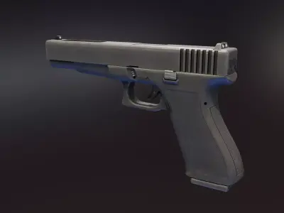 Eda G17L Pistol Low-poly 3D model