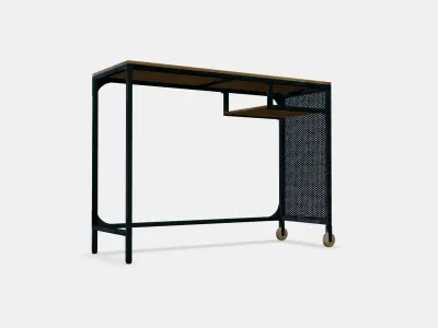 FJALLBO Laptop table Low-poly 3D model