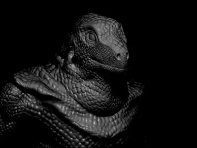 Lizardman 3d print model lizard 3D model