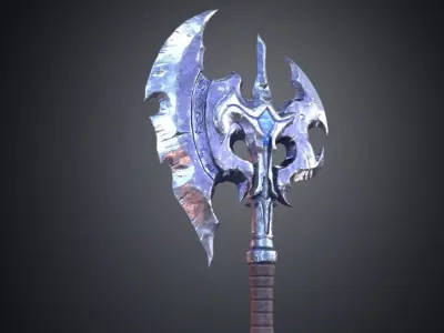 Axe 3D model Low-poly 3D model