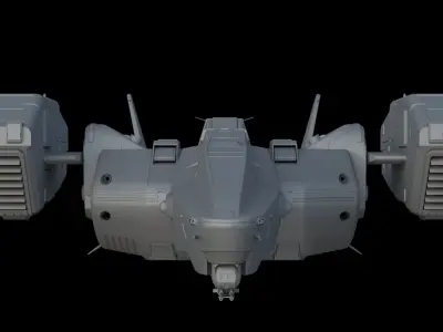 Sci Fi Dropship 3D model buy