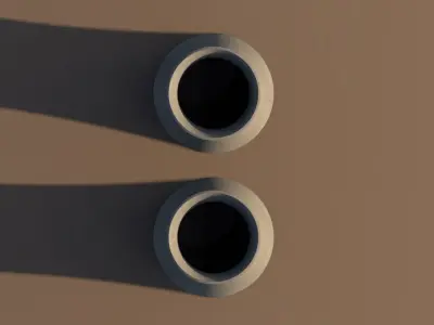 Factory Smoke Towers Demolitions 3D Model Simulations 3D model