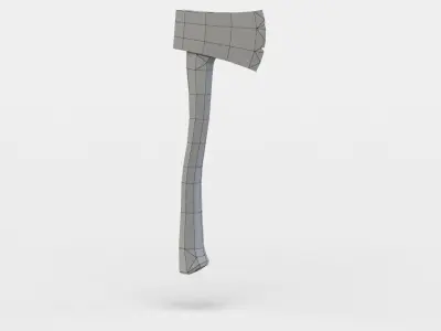 Axe tooth brush Low-poly 3D model purchase