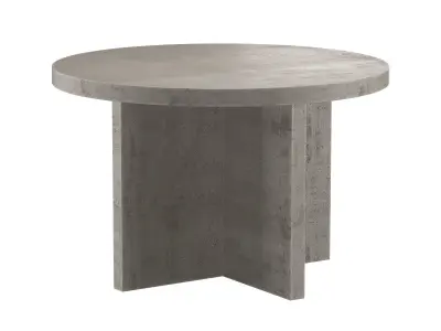 Concrete round table Valos 3D model