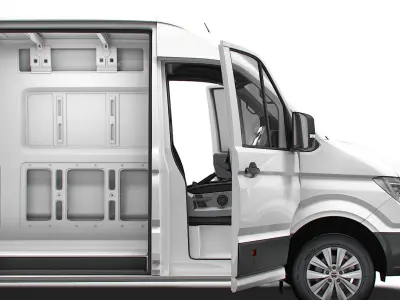 MAN TGE Van MWB HR HQInterior 2025 3D model