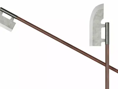 Halberd Low-poly 3D model purchase