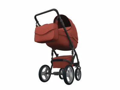 Baby stroller 03 3D model