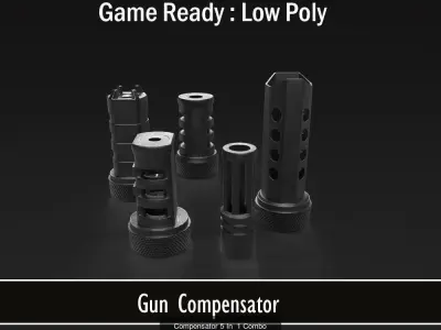 Muzzles Collection  03 Set 3D Model Pack