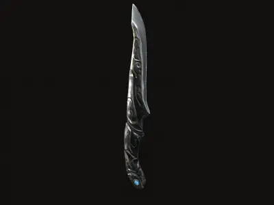 Fantasy Dagger V01 Low-poly 3D model