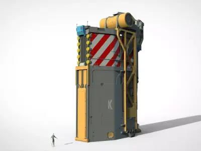 Sci-fi architecture 14 3D model