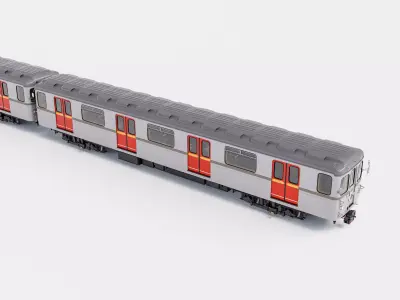 Ecs 81 Prague metro train set - Metro Praha 3D model