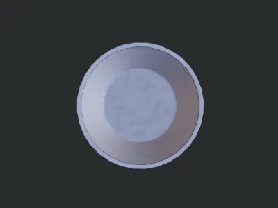 Plastic Pail Low-poly 3D model