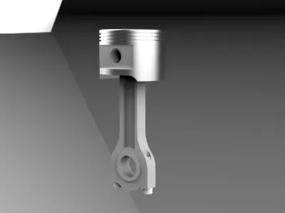 Piston 3D model by uasad