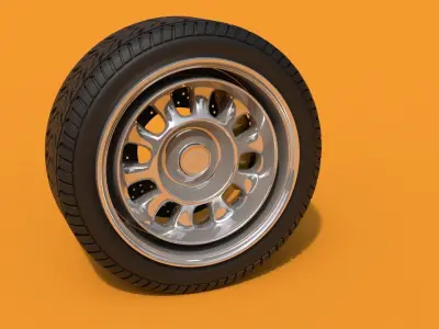 Vintage Wheel  3D model