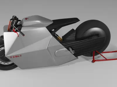 TESLA CONCAPT ELECTRIC BIKE Low-poly 3D model