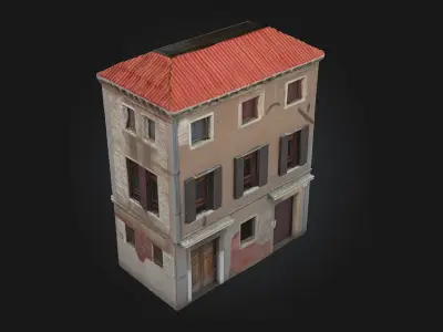 The Old Townhouse  Classic Charm of Historic Urban Living 3D model