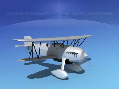 Curtiss P-6E Hawk V00 3D model