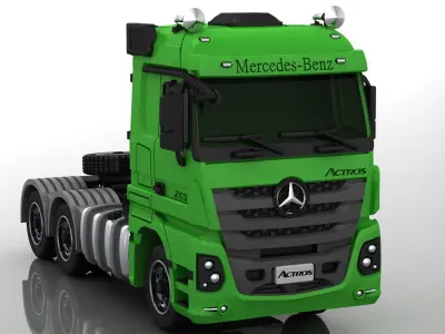 Mercedes Bens- Actros truck  3D print model
