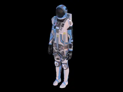 Astronaut Spacesuit Argentina 3D model