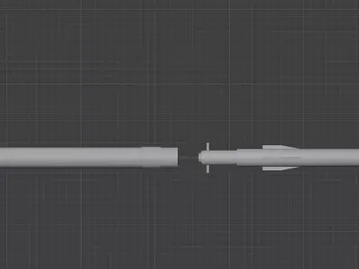 FGM-1 NLOS Stage 1 Low-poly 3D model