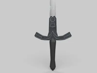 Sword Low-poly 3D model 77