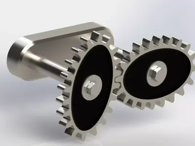 Elliptical Gear - SolidWorks 3D model