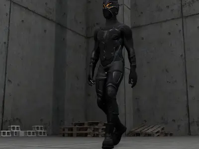 Sci-fi Thief - The Future Thief 3D Model Pack purchase