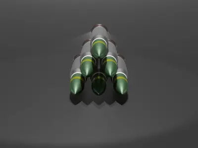 Shells for the tank M1147 Low-poly 3D model