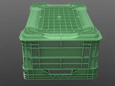 Plastic crate 3D model get