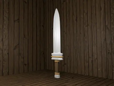 Sword Low-poly 3D model 35