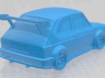 Seat 127 1972 Tuning Printable Car 3D print model