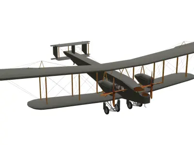Handley Page Type O Low-poly 3D model purchase