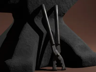 LowvPolyvAnvil Low-poly 3D model