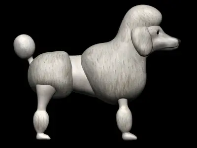Poodle dog 3D model purchase