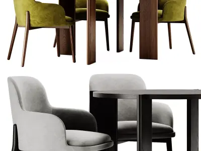 Phantom Hands Table and Tirolo Celine Chair 3D model