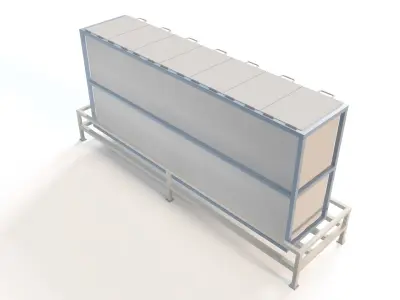 LIQUID STORAGE CABINET Low-poly 3D model