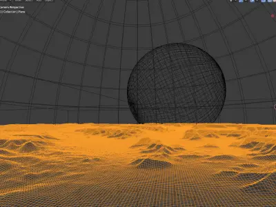Alien Planet Sci-Fi Fantasy Scenery 3D model