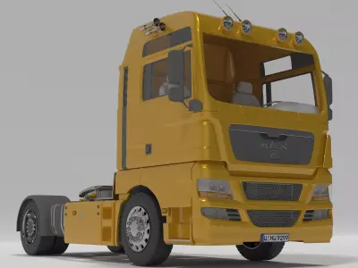 man truck 3D model from CGTrader