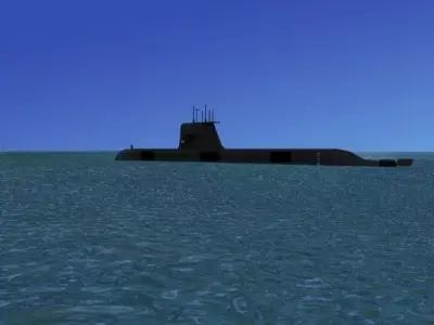 Collins Class HMAS Farncomb 74 3D model