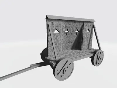 Medieval protection on wheels 3D print model