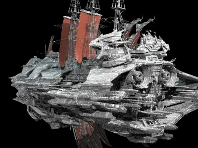 Dark Dreadnaught raider 5  3D model