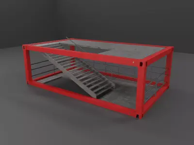 stairs Low-poly 3D model purchase