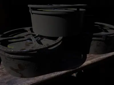 US WW2 M4 Anti-Tank Mine 3D model