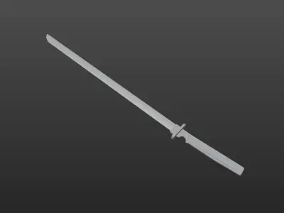 Gravity Blade of Konoe Tota for UQ Holder Magister Negi Magi Low-poly 3D model