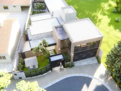 L01QR - Industrial House - Skp 13 e Lumion 10 3D model